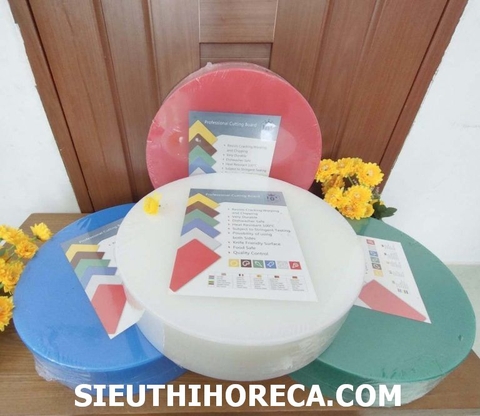 Thớt nhựa tròn đỏ 400100R