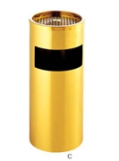 Thùng rác gạt tàn inox vàng A35-AG