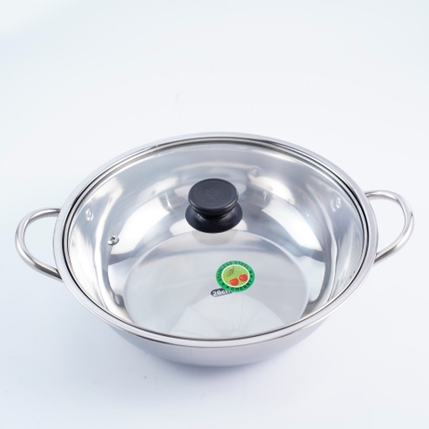 Nồi Lẩu Nắp Kính 26cm Cherry