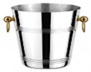 Xô ướp rượu inox vòng khoen vàng 123201