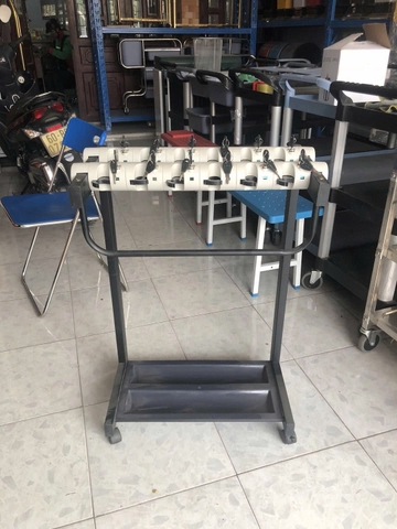 Kệ dù 12 ô có khóa Đen I008