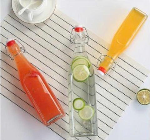 Bình thủy tinh nắp gài