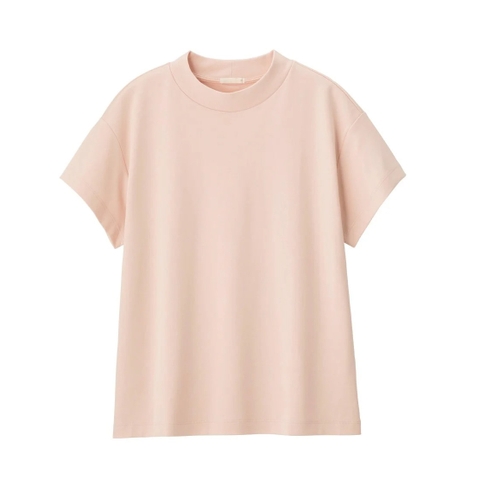 Áo Thun Nữ Cổ Cao Tay Ngắn GU Cotton Tee