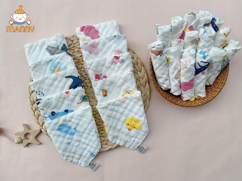 Set 5 yếm xô 6 lớp MANNY