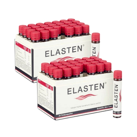Combo 2 Hộp Collagen uống Elasten Đức - Giúp da căng mịn, chống lão hoá 28 Ống x 2 - Hàng Công ty