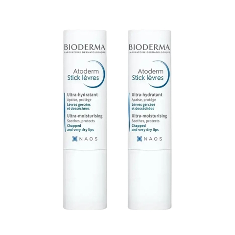 Combo 2 Son Dưỡng Môi Khô, Nứt Nẻ Bioderma Atoderm Stick Levres 4g x 2