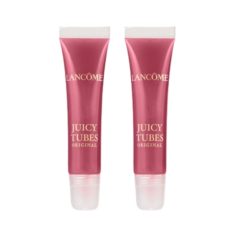 Combo 2 Son Lancome Juicy Tubes Original Nobox Tách set US In Tickled Pink 10ml x 2