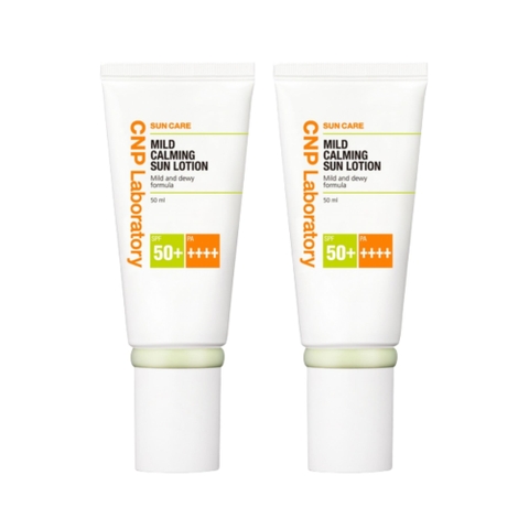 Combo 2 Kem Chống Nắng CNP Laboratory Mild Calming Sun SPF 50+ PA++++ 50ml x 2 - Fullbox Công Ty