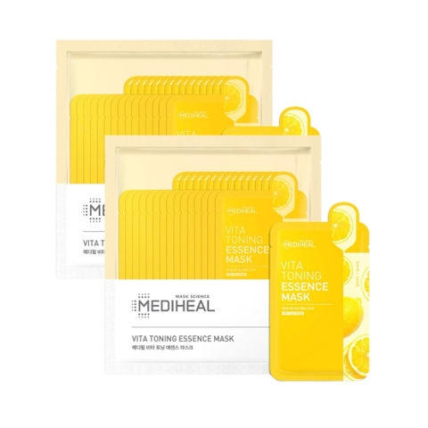Combo 2 Hộp Mặt Nạ Mediheal Essence Mask Màu Vàng 15M x 2 - Hàng công ty