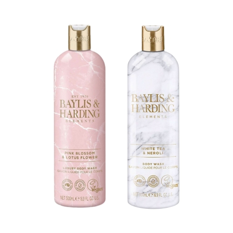 Combo 2 Sữa tắm Baylis & Harding 500ml x 2 Màu Trắng + Màu Hồng