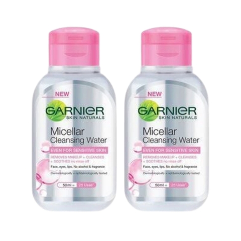Combo 2 Nước Tẩy Trang Garnier Hồng Dành Cho Mọi Loại Da 50ml x 2