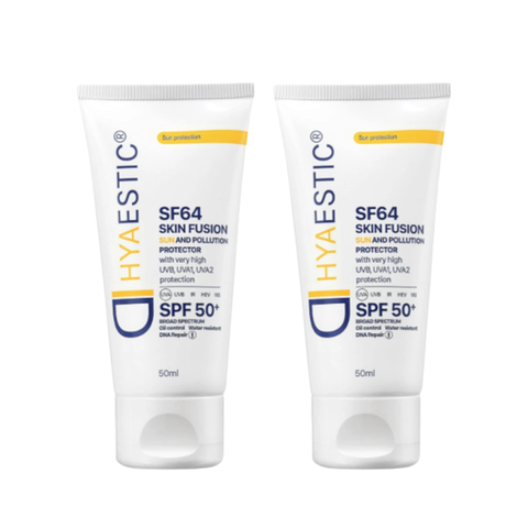 Combo 2 Kem Chống Nắng Hyaestic Skin Fusion SPF64 50ml - Fullbox - Hàng Công Ty [Tiết kiệm 61K + Freeship]