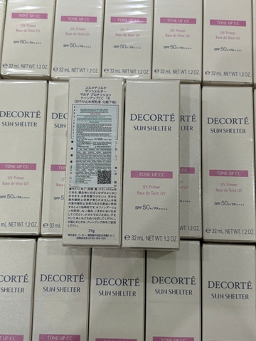 Kem chống nắng Decorte Tone Up CC SPF50+/PA++++ -  Fullbox 32ml Hàng Công Ty