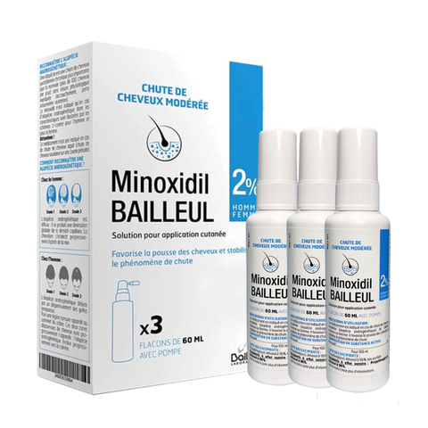 Xịt Mọc Tóc Minoxidil Bailleul Pháp - 60ml