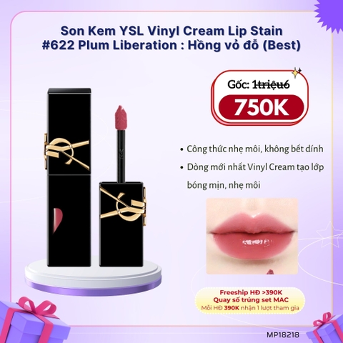 Son Kem YSL Vinyl Cream High Shine Lip Stain - 5.5ml - Fullbox