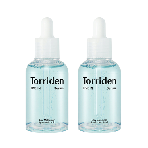 Combo 2 Dưỡng Da Cấp Ẩm Torriden Dive-In Low Molecular - Serum Dive-in - 100ml Nobox [Tiết kiệm 59K + Freeship]