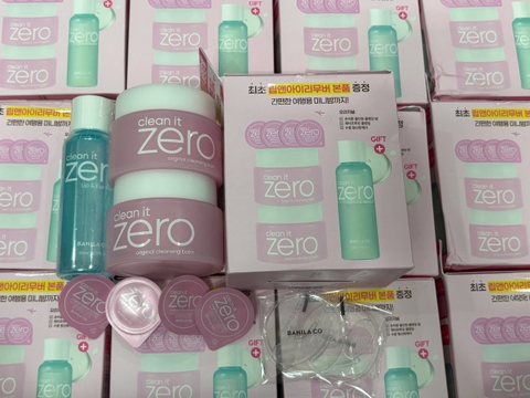 Set 7 món sáp tẩy trang Clean it Zero (100ml*3 + 3ml*4) - Fullbox