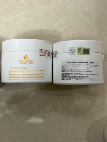 Mặt Nạ Ủ Trắng Volayon Lateenix Mask Hàng Công Ty