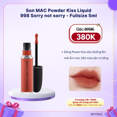 Son MAC Powder Kiss Liquid - Fullbox 5ml