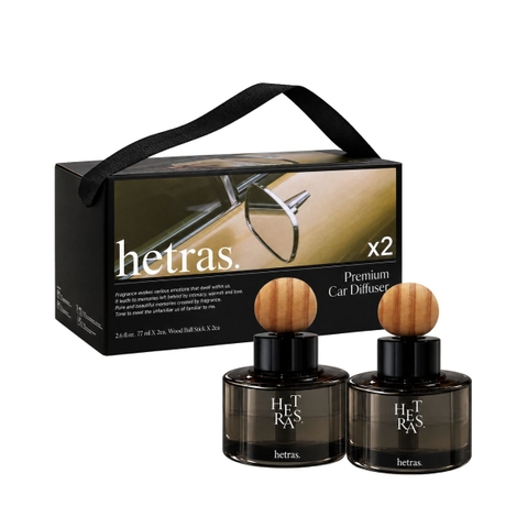 Tinh dầu nước hoa oto Hetras Hotel Wood - Hàng công ty - 77ml x2