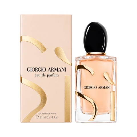 Nước Hoa Giorgio Armani Sì EDP Eau de Parfum Hương Hoa Hồng Blackcurrant Sang Trọng Nữ Tính - Fullbox 15ml - Hàng US
