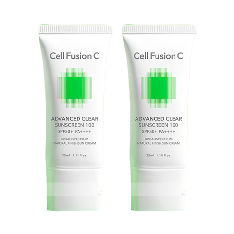Combo 2 Kem Chống Nắng Cell Fusion C Advanced Clear Sunscreen 100 SPF50+ PA++++ 35ml - Tách set Nobox [Tiết kiệm 41K + Freeship]