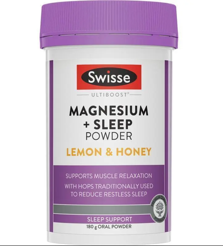 Bột Swisse Magnesium + Sleep Powder Lemon&Honey 180g
