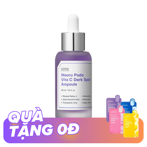 Serum Sáng Da Meoru Podo Vita C Dark Spot Ampoule 30ml (Tách Set, Nobox)