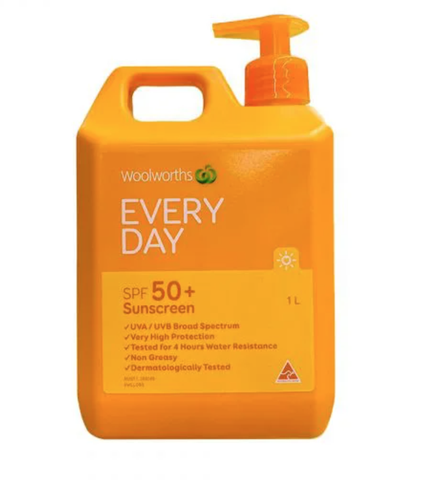Kem chống nắng Woolworths Sunscreen SPF50+ Everyday Lotion - 1L
