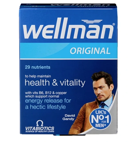 Viên uống Vitabiotics Wellman Multivitamin & Multimineral 30 viên