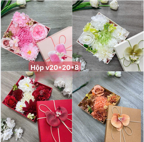 Hộp hoa Lan VIP (20x20x8cm)