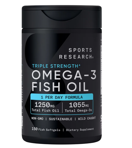 Viên Uống Omega-3 Sports Research 1250mg - Triple Strength - 150v