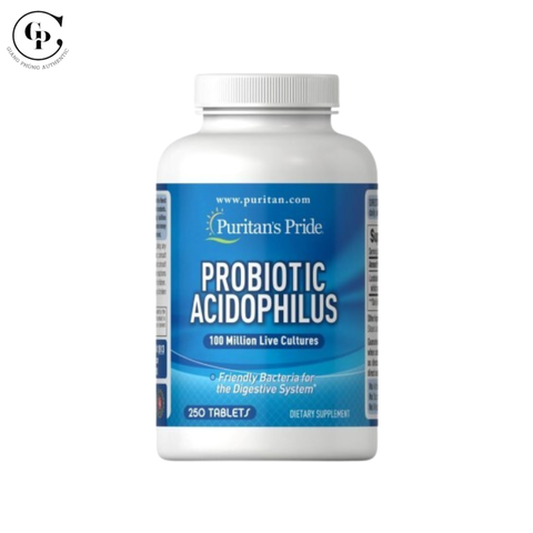 Men vi sinh Probiotic Acidophilus 250 viên Puritan