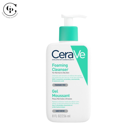 Sữa rửa mặt CeraVe Foaming Cleanser Gel Moussant 236ml