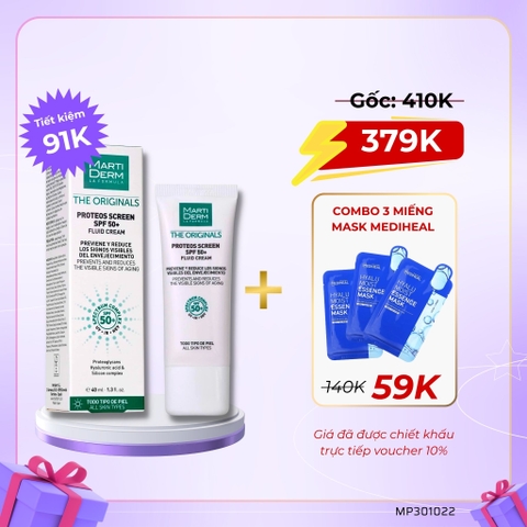 Kem Chống Nắng MartiDerm The Originals Proteos Screen SPF50+ 40ml