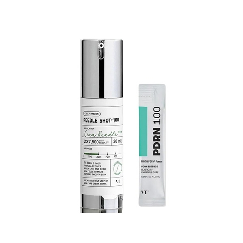 Vi Kim VT Reedle Shot 100 Essence 30ml Tách Set Nobox + Tặng Serum PDRN 1.5ml