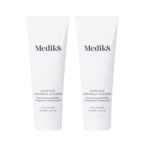 Combo 2 Sữa Rửa Mặt Medik8 Surface Radiance Cleanse 40ml - Nobox Hàng US [Tiết kiệm 81K + Freeship]