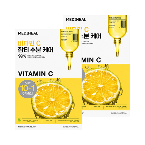 Combo 2 Mặt Nạ Mediheal Essential Fullbox - Vitamin C (11m x 24ml) [Tiết kiệm 51K + Freeship]