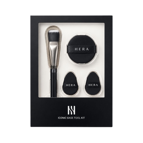 Bộ Dụng Cụ Trang Điểm Đánh Nền Cao Cấp HERA Iconic Base Tool Kit - 1 Cọ & 3 Mút