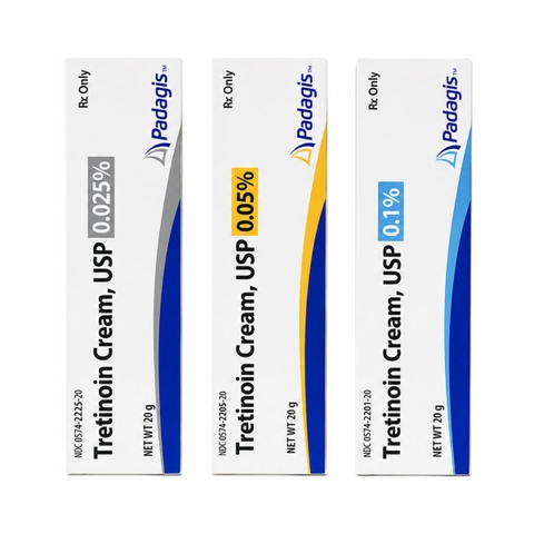 Kem Đặc Trị Mụn & Tái Tạo Da Tretinoin Padagis Cream USP - 20g - Fullbox