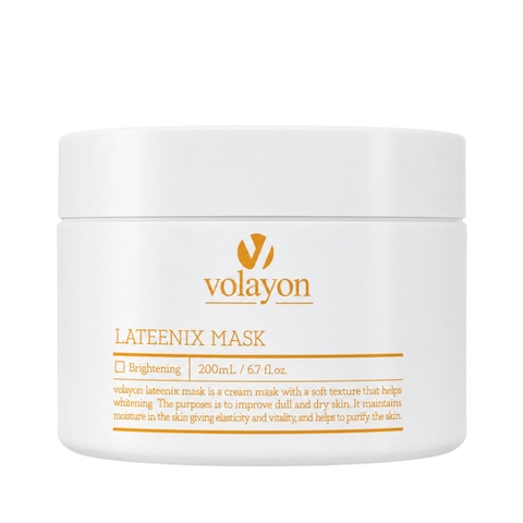 Mặt Nạ Ủ Trắng Dạng Bột Dưỡng Sáng Mờ Thâm Nám Volayon - Lateenix Mask - Hàng Công Ty