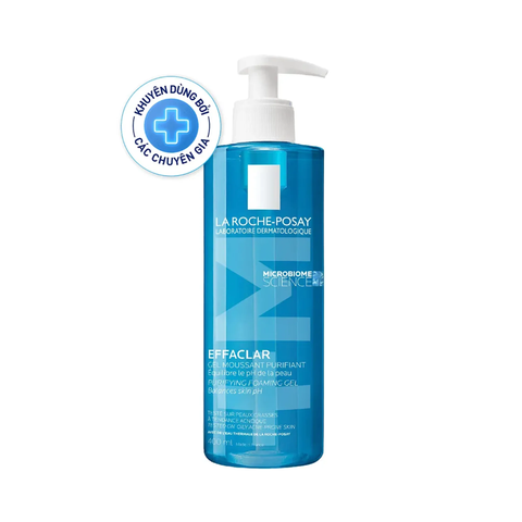 Sữa Rửa Mặt Làm Sạch Sâu Kiểm Soát Nhờn La Roche-Posay Effaclar Gel Moussant Purifiant Foaming Gel 400ml - Hàng Công Ty