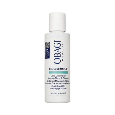 Sữa Rửa Mặt Giảm Mụn Obagi Clenziderm M.D. Foaming Blemish Cleanser 118ml - T7/2027 Hàng Công Ty