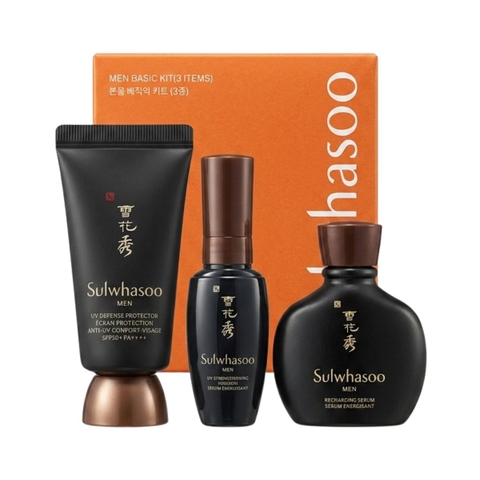 Set 3 món Sulwhasoo Men Basic Kit (Serum 13ml+Emulsion 8ml + KCN 15ml)