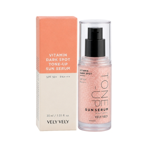 Serum Vely Vely Vitamin Dark Spot Tone-up Sun SPF50+ 30ml Fullbox Hàng Duty
