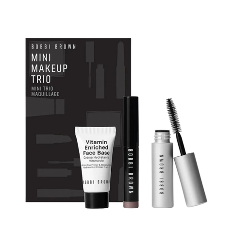 Set 3 món Bobbi Brown mini makeup trio (Kem lót 7ml+Shadow Stick 0.9g+Eye Mascara 3ml) Hàng US