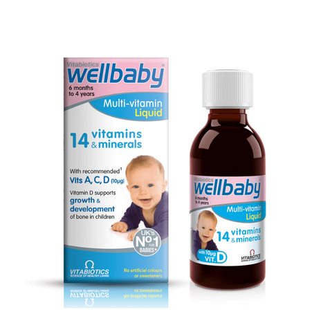 Vitabiotics Wellbaby Multi-Vitamin Liquid (6 tháng – 4 tuổi) - 150ml