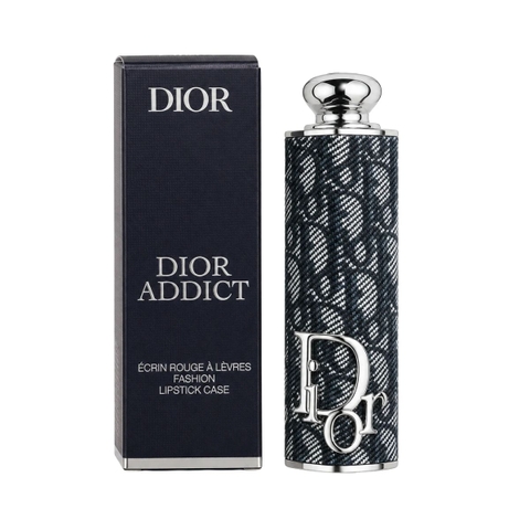 Case Dior Addict Lipstick Case - Denim Oblique Hàng US