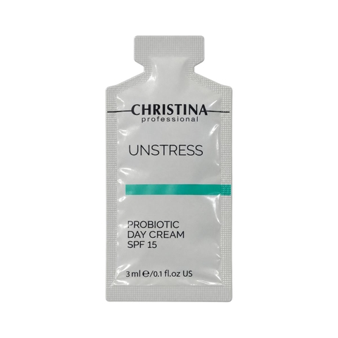 Kem Dưỡng Ban Ngày Christina Unstress Probiotic Day Cream SPF15 - Sample 3ml