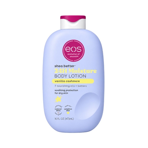 Body Lotion EOS Shea Better 24H Moisture Dưỡng Thể Hương Thơm Dịu Nhẹ Cấp Ẩm 24 Giờ 473ml - Hàng US